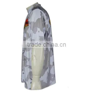BSCI/ISO9001 Factory Dry Fit Breathable Fabric Italy Sublimation Ink Hotsale Cheap Custom Fishing Team Shirts thumbnail-5