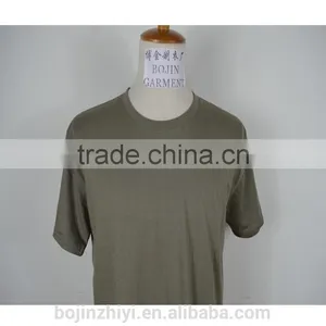 Custom Plain o Neck Tee Shirt Cotton Gray Color thumbnail-3
