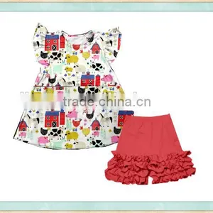 Summer Clothes Sale Cheap Baby Clothes Girls Boutique Colorfour Outfit Barbie Clothes thumbnail-1