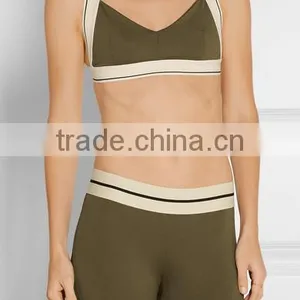 High Quality Customed Ladies Sexy Crop Workout Yoga Top thumbnail-2
