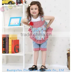 New Design for 2014 Summer 3pcs Fashion Girl Dress Set thumbnail-2