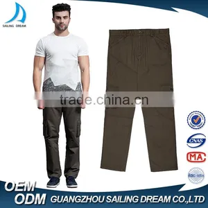 High Quality Bulk Wholesale Cheap 100% Cotton Work Trousers Pants European Style Mens Chino Pants thumbnail-1