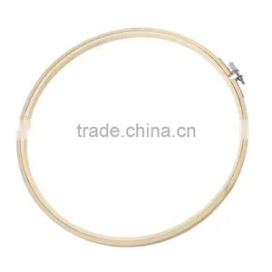 Wholesale Cross Stitch Supplies Circle Round Natural Bamboo Embroidery Hoops thumbnail-1