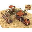 Childrens Garden Timber Wooden Train Playground Entertainment Equipment thumbnail-1