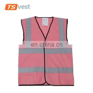Colorful High Vis Pink Reflective Safety Vest for Emergency thumbnail-1
