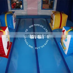 2013 Birthday Gift Box Trampoline/jumping Bed, EN14960, Blue thumbnail-4