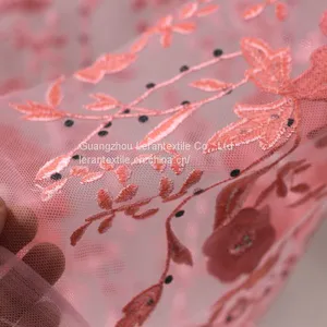 Fabric Tulle Lace Trustwin Embroidered 3d Flower Lace Fabric thumbnail-4
