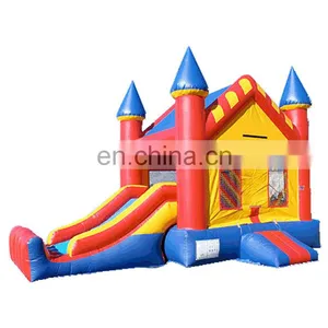 Paypal Accepted 0.55mm Pvc Tarpaulin Inflatable Bouncy Castle With Water Slide thumbnail-1