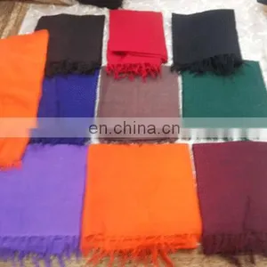 Unisex Scarf Womens Mens New Pashmina Shawls Wraps Scarves Stole Kashmiri Solid 100% Cashmere Angora Wrap Stole Shawl Soft Scarf thumbnail-1