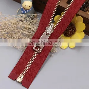Hot Sale Teeth Open-end Colorful Metal Zippers Custom Fashion Zipper for Clothes Accessories thumbnail-4
