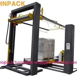 2019-hot-sale-fully-auto-conveyorized-turntable Pallet Stretch Wrapper thumbnail-2