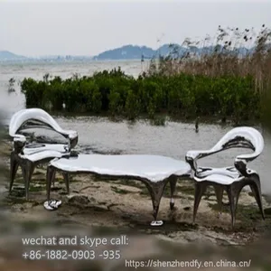 Customized Sculpture Stainless Steel Love Sculpture Shopping Mall thumbnail-3