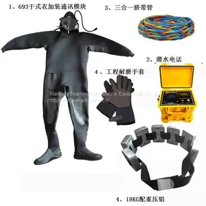 No. 4 One Piece Fully Sealed Municipal Sewage Diving Suit No. 2 Municipal Sewage Operation Fully Sealed Diving Suit 693 Fully Covered With Full Dry Diving Suit Closed Waterproof and Cold Proof Suit thumbnail-4