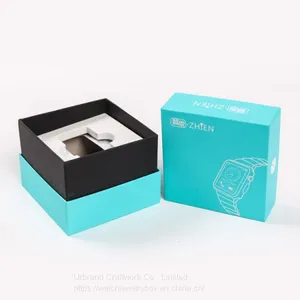 OEM Rigid Blue Color Paper Watch Box Cardboard Watch Gift Box With Custom Printing Logo With Cheap Price thumbnail-2