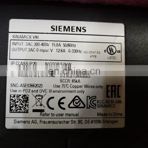 Cheap Siemens Sinamic V90 5KW Servo Drive Power 6SL3210-5FE15-0UA For Industrial Robot thumbnail-5