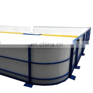 Indoor Soccer Board Wall Basement Hockey Rink Boards Straight Frame Hdpe Rink Backyard Arena Hockey pe Boarding Movable Ice Rink thumbnail-1