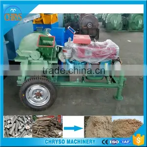 Convenient Diesel Mobile Wood Sawdust Crusher | Crusher Machine thumbnail-1
