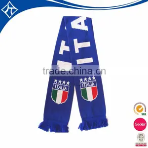 2016 New Style 100% Polyester Stretch Knit Scarf Fan thumbnail-1