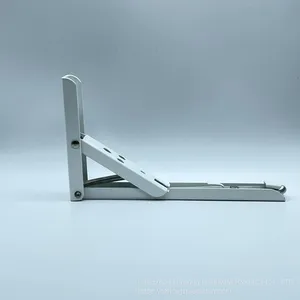 Heavy Duty Folding Table Metal Bracket Triangle Adjustable Mounting Folding Stainless Steel Shelf Bracket thumbnail-2
