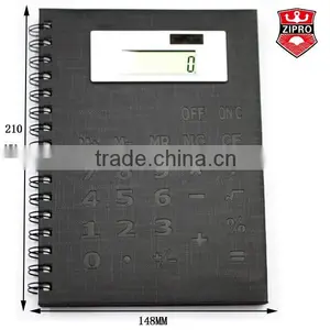 PU Spiral Notebook With Calculator thumbnail-1