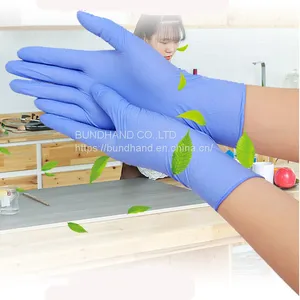 Violet Blue Disposable Nitrile Powder Free Medical Examination Gloves thumbnail-2