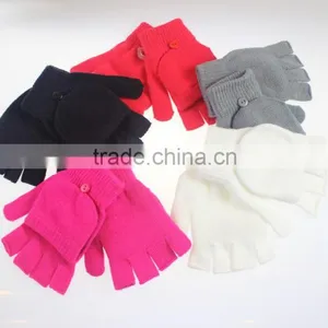 Wholesale Daily Life Usage Warm Soft Fingerless Hand Gloves thumbnail-5