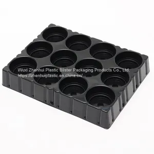 Black ABS Perforate Blister Packaging Protective Punch Plastic Blister Trays thumbnail-1