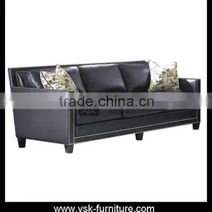 SF-175 Asia Style Leather Settee Sofa thumbnail-1