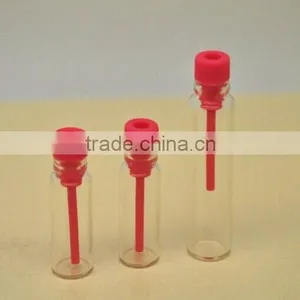 TV 97//P30 TV107/P45 1ml 2ml 3ml Clear Glass Vial With Plastic Plug as Sampler Vial, Pocket Vial thumbnail-1