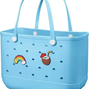 Beach Bag Rubber Tote Bag - Waterproof Travel Bag thumbnail-1