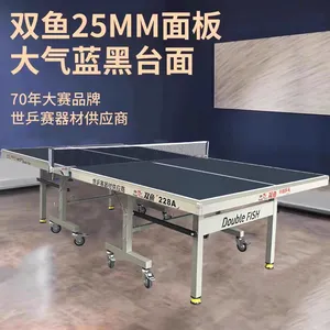 - Double Fish Table Tennis Table - Indoor Table Tennis Table - Model 228A Table Tennis Table - Model 233 Zhanchiwang Generation 2 Table Tennis Table thumbnail-1
