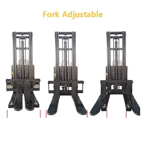 Manual Electric Stacker Truck Lifter Semi Automatic Pallet Hydraulic Forklift thumbnail-4