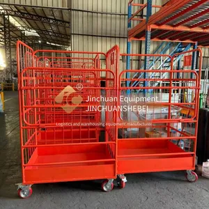 Jinchuan Non-standard Steel Logistics Trolley, Flexibly Movable, Stable in Load-bearing, Stackable and Foldable thumbnail-1
