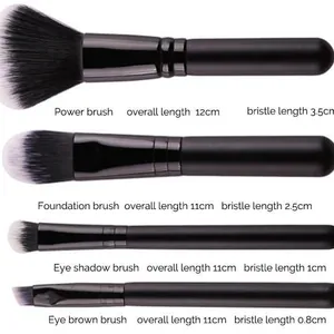 Custom 4pcs Travel Makeup Brush Set With Pouch thumbnail-2