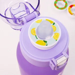 Fragrance Cup New Fun Creative Water Cup Girls High-Looking Student Childrens Sports Cup With Straw Gradient Color Straw Cup thumbnail-2