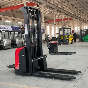 2026 Bestselling Full Electric Stacker 1500kg 2Ton 3M 4M 4.5M Battery Operated Pallet Stacker Indoor Stacking Handling thumbnail-1