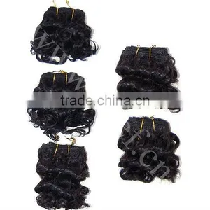 Hot Sale Clip Hair Extensions Afro Curl Black thumbnail-1