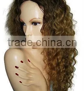 Black Big Wavy Synthetic Hair Wig Full Lace Wig Lace Front Wig Hair Product Wigs thumbnail-2