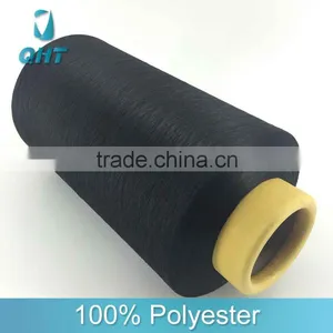 Black Color 100% Polyester 300D/96F Yarn Manufacturer in China thumbnail-6