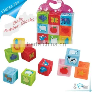 Vinyl Soft Children Building Blocks Cartoon Animal and Number(9pcs) thumbnail-1