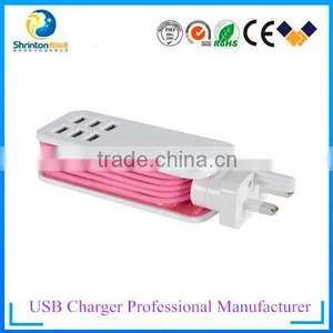 Actual Output 5V 2A US Plug Wall Travel Charger Adapter With IC Control For Samsung IPhone HTC thumbnail-1