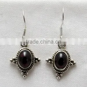 Top Grade AAA, Garnet Gemstone Jewelry, 925 Silver Indian Jewelry thumbnail-6