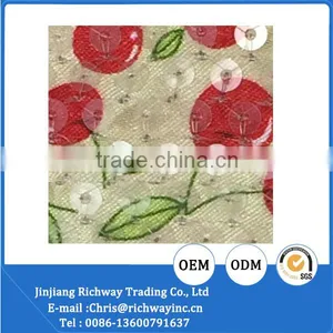 Sequin Tulle Fabric Soft Material for Shoe Lining thumbnail-2