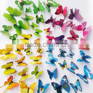ALFOREVER 12 Pcs Butterlies per Bag One Layer Colorful Hot Sale Butterflies thumbnail-5