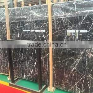 Cheap Chinese Black Marble With White, Red Vines thumbnail-4