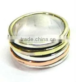 STERLING SILVER RINGS WHOLESALE RINGS HAMMERED RINGS thumbnail-1