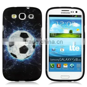 Hot Sale Soft Black Football TPU Printing Designs Case for Samsung Galaxy S3 I9300,Many Designs Are Available thumbnail-1