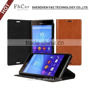 China Ultra Silm 5.0 Inch Card Holder Mobile Phone Cover for Sony Xperia M4 Aqua Case thumbnail-1