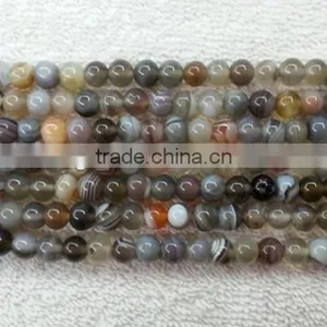Cheap Gemstone Natural Round Botswana Agate Loose Beads Different Size Available thumbnail-1