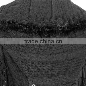 M-025 Punk Rave Black Korea Cardigan Woman Black Sweater thumbnail-5